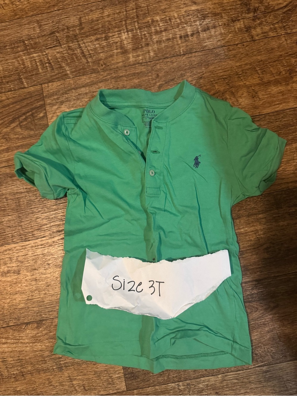 Polo by Ralph Lauren Green Short-Sleeve Henley Tee